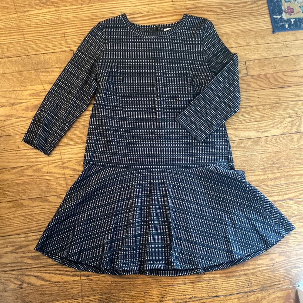 LOFT Black & Cream Dress